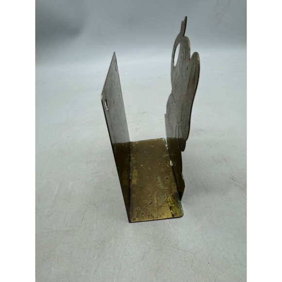 Vintage Brass Elephant-Shaped Bookend Napkin holder Shelf READ - Picture 3 of 6